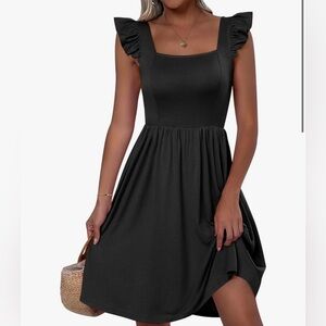 Anrabess Black Cotton Sun Dress NWT